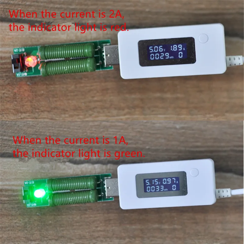 Usb резисторы с сопротивлением нагрузке датчики старения модуль 2A 1A usb порт