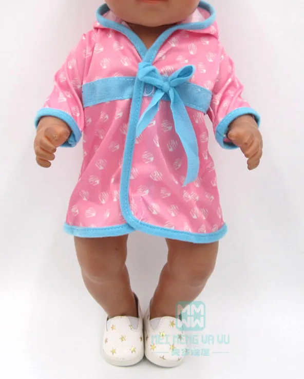 Одежда для кукол, подходит для 43-45 см, американская кукла и игрушка, аксессуары для куклы, полосатая футболка, джинсы