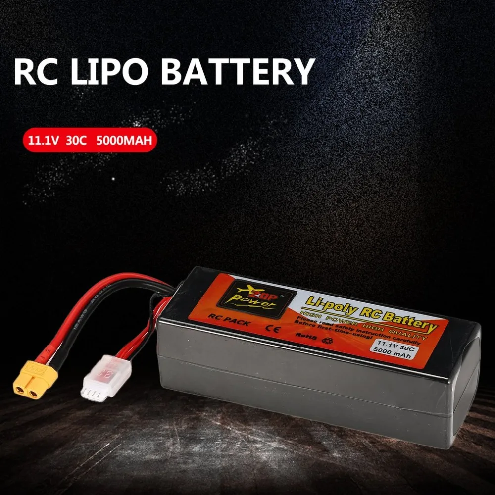 

ZOP Power 7.4V 5000mAh 30C 2S 1P Lipo Battery T Plug Rechargeable for RC Racing Drone Quadcopter Helicopter Car Boat Model