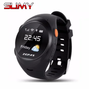 

Slimy Elderly Adult GPS Tracker Smart Watch SOS Safety Call Tracker Anti-Lost Monitor for IOS Android Phone Best Gift for Parent
