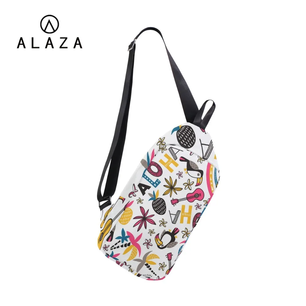 

ALAZA HOT Women Chest Bag Cartoon Pattern Large Capacity Messenger Bag Single Shoulder Storage Bags Free Shipping 2018