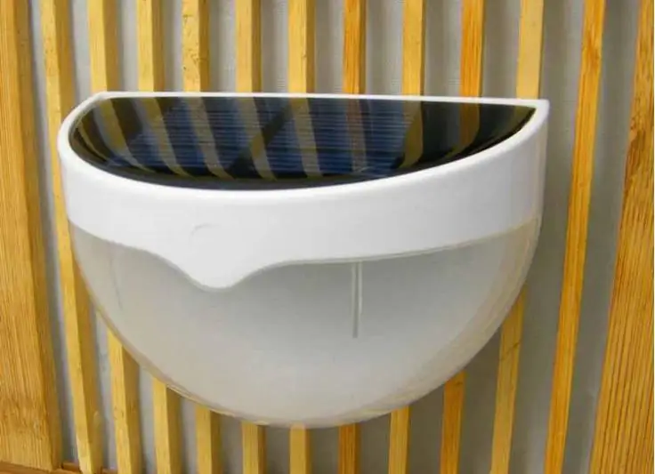 Painel de Energia Sensor de Luz à Prova Água ao ar Caminho do Jardim Decoração da Lâmpada de Parede Solar Levou Livre Cerca Iluminação Luminaria Branco 6 d' 10 High Quality light bulb shaped lamp