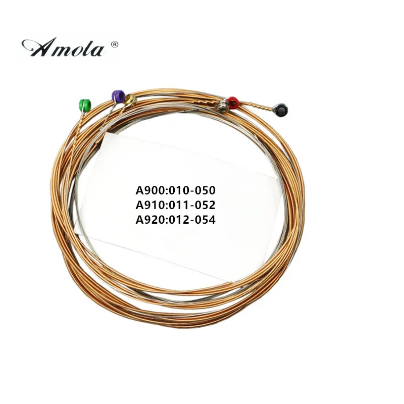 Original Amola Great Bronze Medium Light Acoustic Guitar Strings A920
