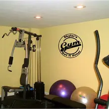 Gym Sticker Fitness Decal Bodybuilding Posters Vinyl Fit Wall Decals Parede Decor Mural 19 Color Choose Gym Sticker