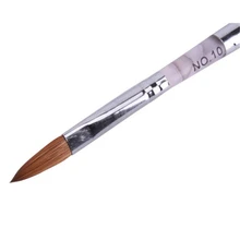 Мраморный СОБОЛЬ акриловая кисть для рисования ногтей ручка из нержавеющей стали Ручка Соболь волосы ногти художественные Кисти для тонкой работы ногтей сделай сам