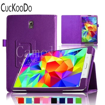 

CucKooDo 200pcs/lot Slim Fit Premium Vegan Leather Cover for Samsung Galaxy Tablet S 8.4-Inch Tablet (with Auto Sleep/Wake)