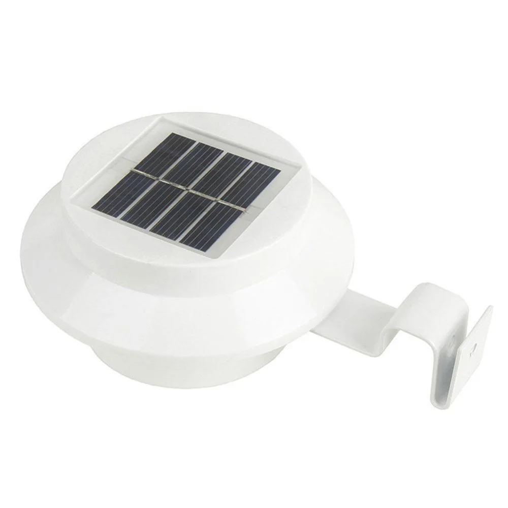

3 LED Solar Powered Outdoor Lights Lamp Fence Gutter Roof Yard Wall Garden light Outdoor Lighting Led Solar Light APJ