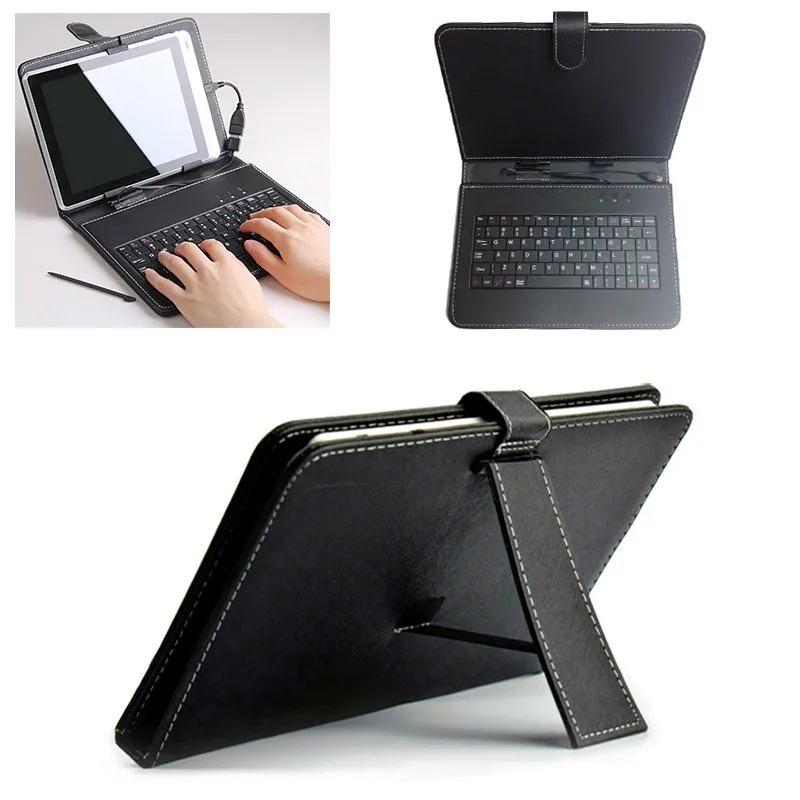 Складной чехол подставка для клавиатуры Yuntab 10 1 дюйма PU + PC кожаный с проводной usb