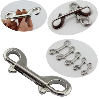 

Dive Durable Stainless Steel Double Ended Clip Hook Bolt Snap Scuba Diving Buckle Diving Kayak Paddle Leash Accessories