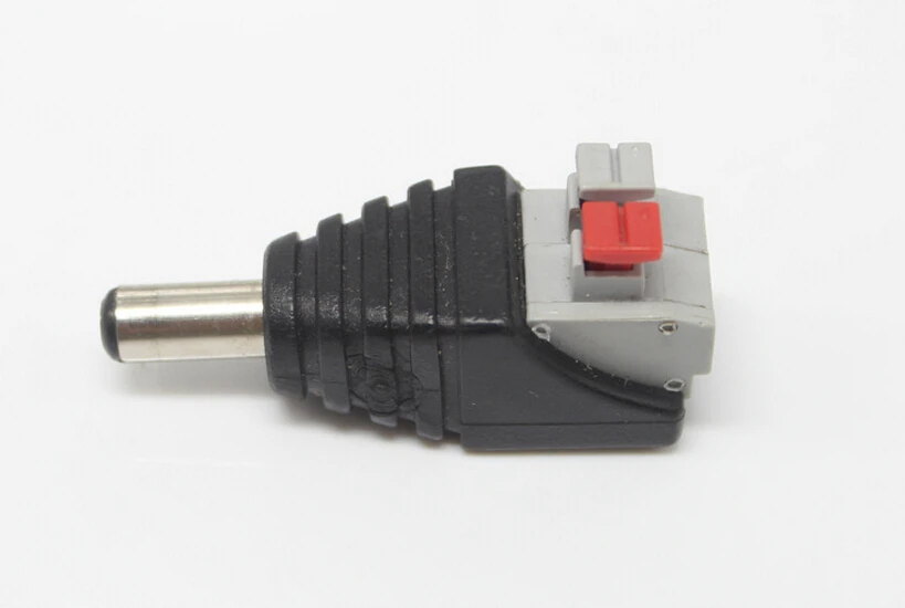 Connectors 5.5x2.1mm screwless 12v dc male power Connector for led