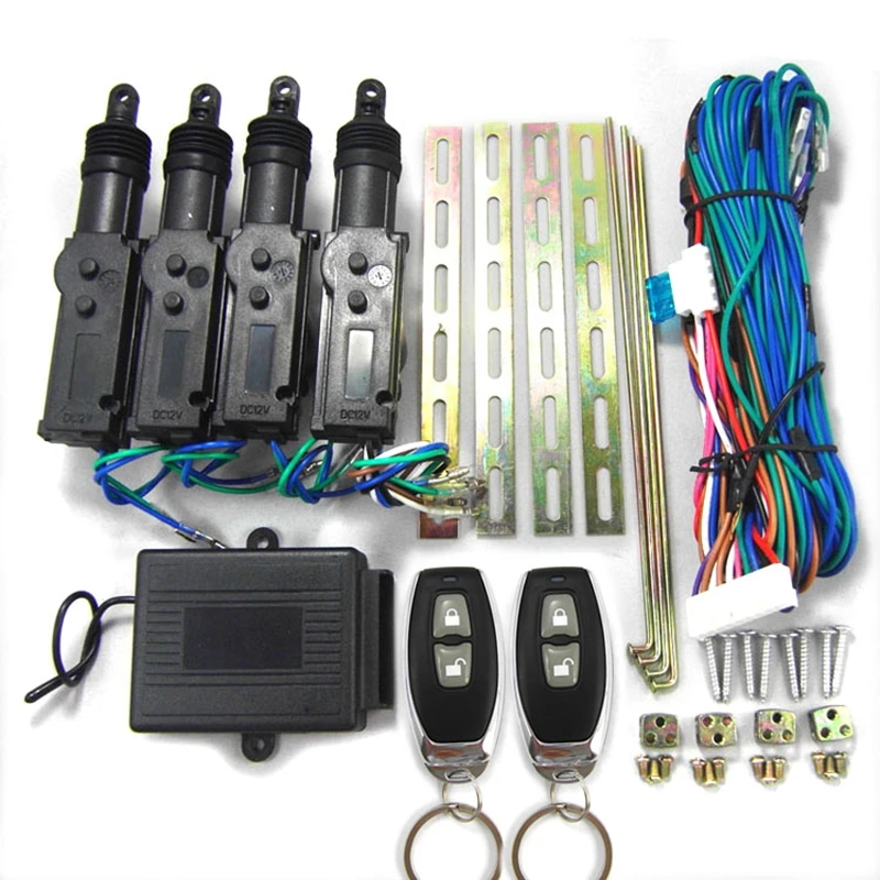 

BIUYEE DC 12V Universal Car remote control Central door lock with Actuator kit Auto keyless Locking System Motor Hardware 8110