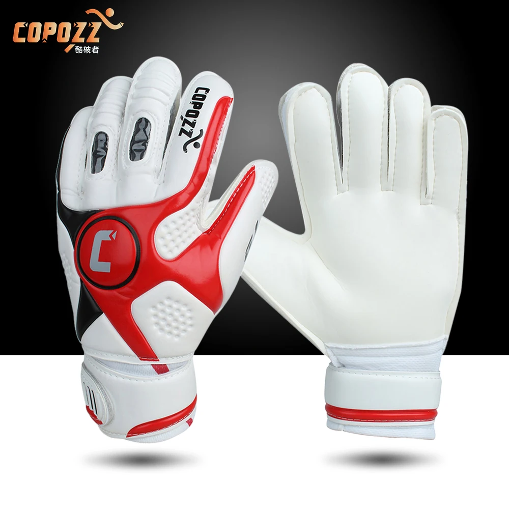 Brand professional soccer goalkeeper gloves 4mm Thickened Latex Finger