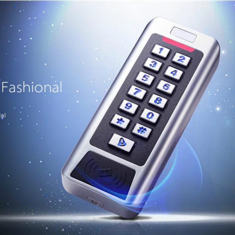 

Smart Secure Stylish IP65 IP68 metal rfid access control keypad support 2 relay interlocked and Anti-Passback electric door lock