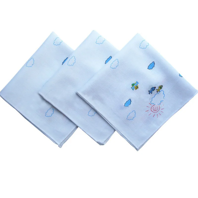 Корея детские слюнявчики полотенца платок хлопок /мультфильм печатных 35 см/много использования