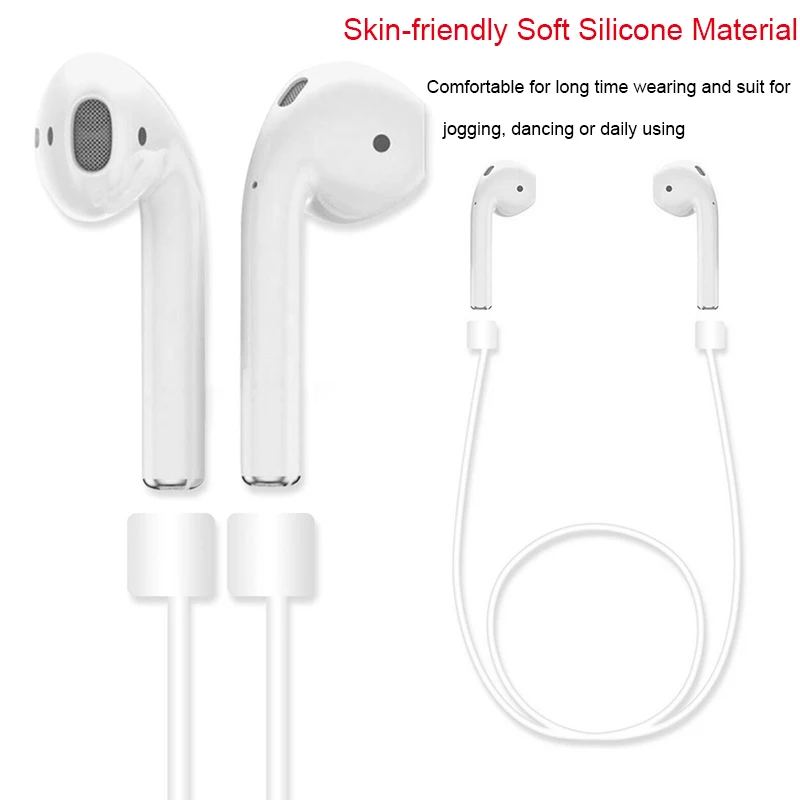 Anti Lost Silicone Strap Loop Cable Cord String Rope for Apple A irpods Air Pods Wireless Headphone E arpods Accessories