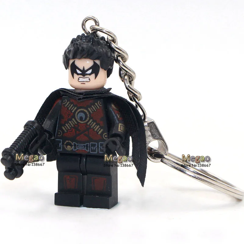 

K904 Red Robin Single Sale Superhero Blocks DIY Keychain Best Children Gift