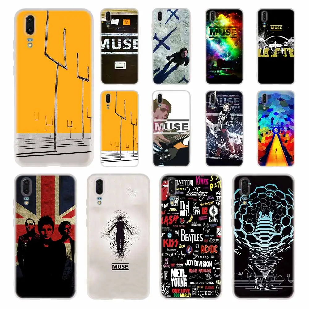 

MLLSE music muse band Case Silicone Soft TPU Cover For Huawei P30 P20 Pro P10 P9 P8 Plus Lite 2019 Cases