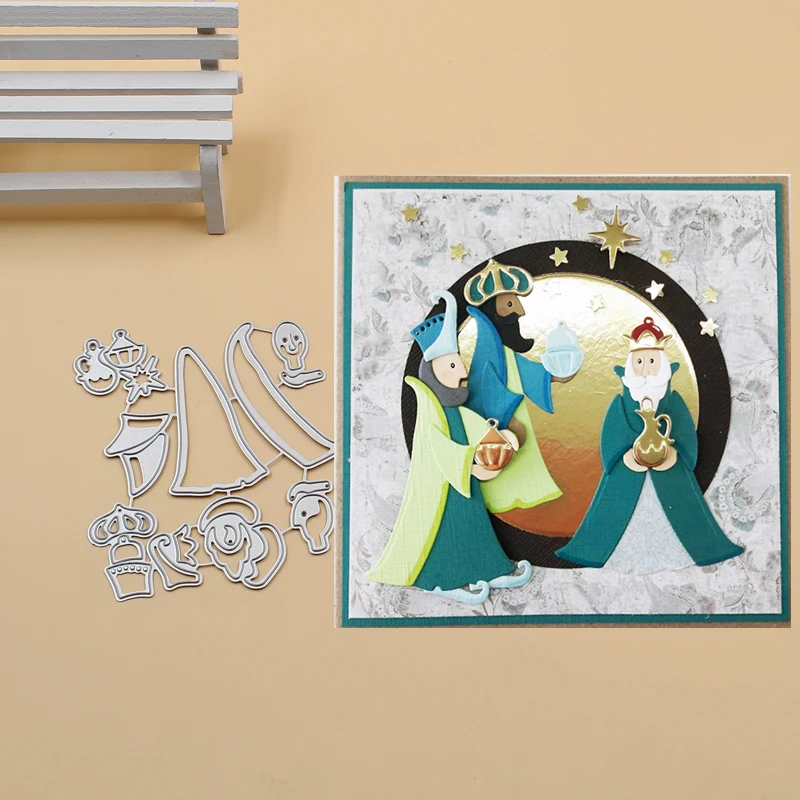

3 WISE MEN Metal Cutting Dies Stencils for DIY Scrapbook Photo Album PaperCard Decorative Craft Embossing Die 2018 NEW