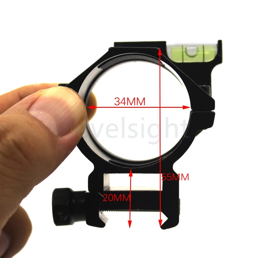 Анти косяк устройства пузырьковый уровень Охота Спорт scope34мм и 35 мм крепление кольца Пикатинни рельсы и прицел