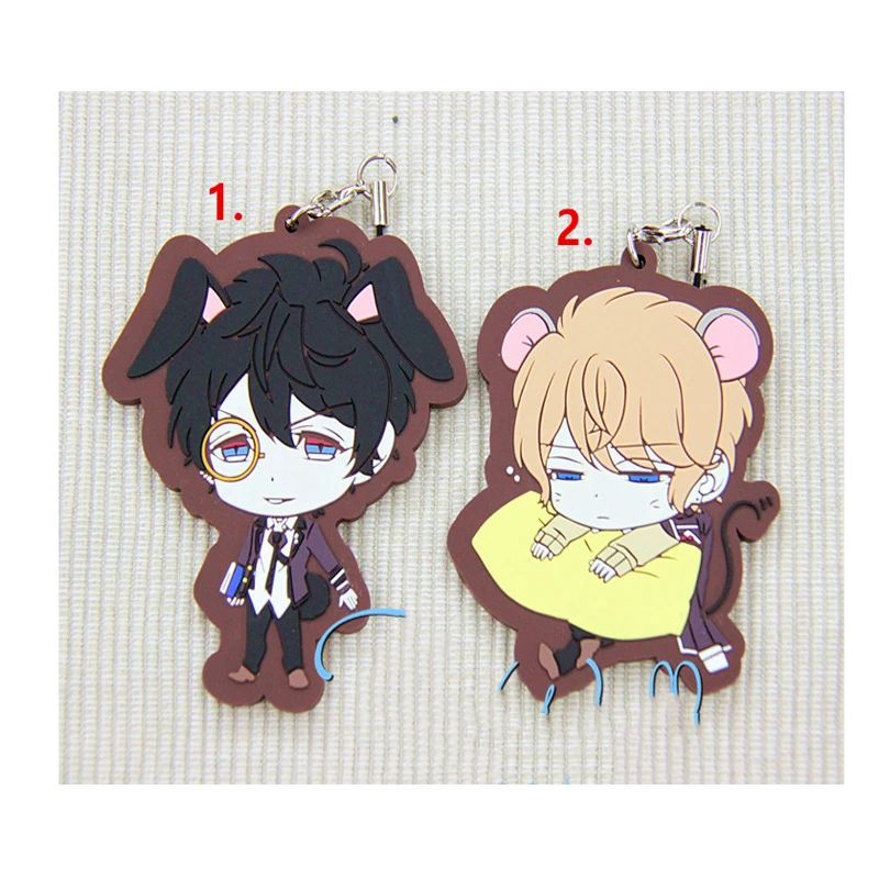 1個アニメキーホルダーdiabolik Lovers Mukamiルキ坂巻シュウアリスウサギ電話strapeペンダントキーリングkulcstartoキーホルダー Anime Keychain Lover Keychainkeyring Keychain Aliexpress