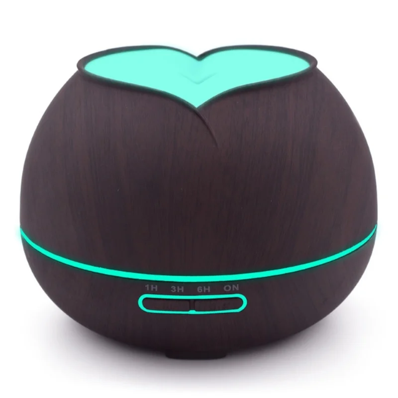 

2018 New Design Home Ultrasonic Essential Oil Aroma Diffuser with 7 Color Changing LED Light Wood Grain Air Humidifier 300ML