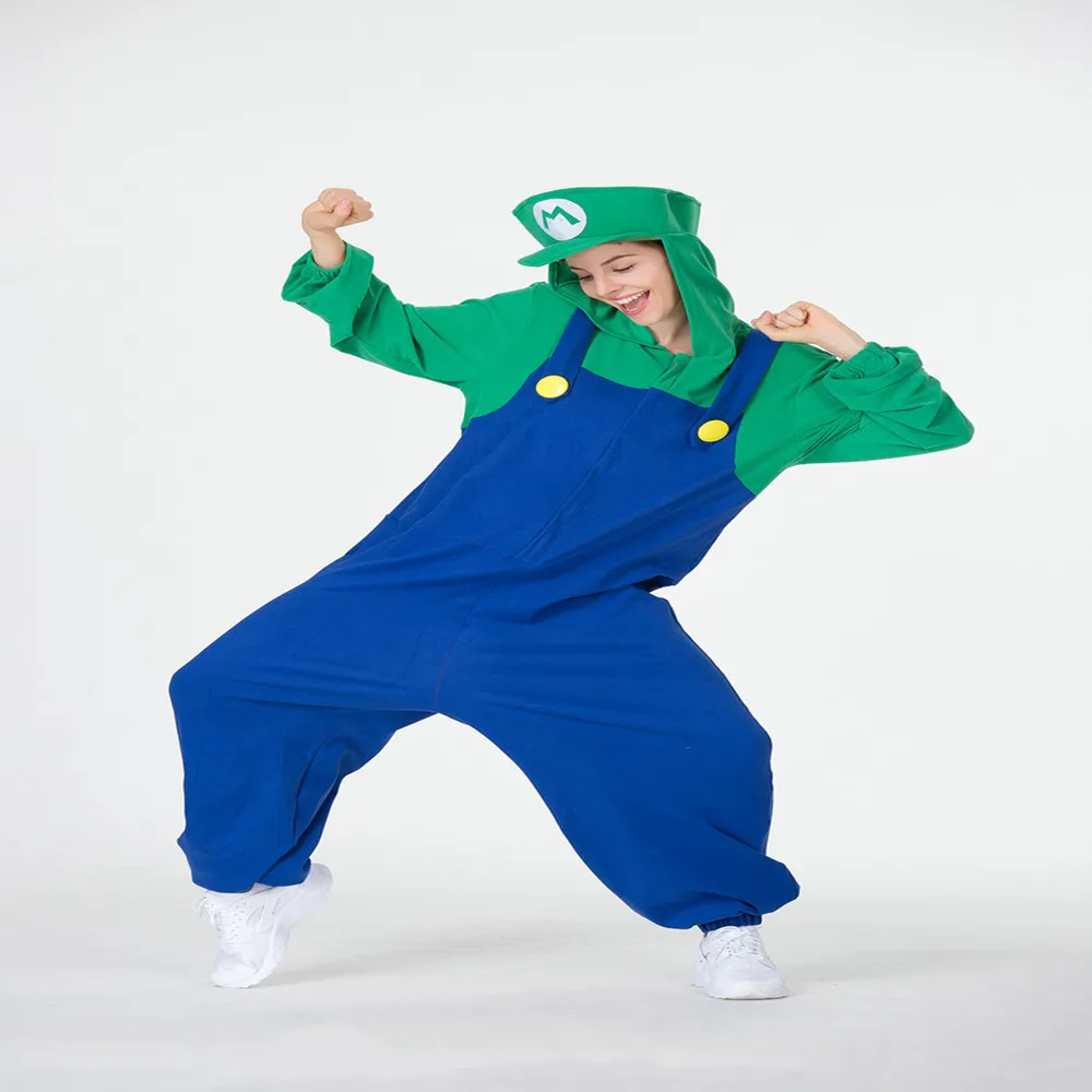 Костюм Супер Марио на Хэллоуин Disfraces Adultos карнавальные костюмы для взрослых женщин Аниме косплей костюмы Супер Марио платье Bros - Цвет: Зеленый