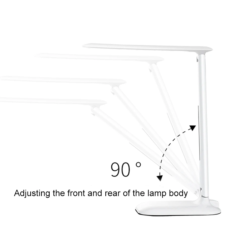 Светодио дный Настольный светильник белый защита глаз Перезаряжаемые настольная лампа исследования огни Touch