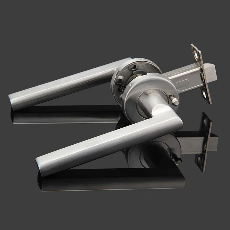 304 Stainless Steel Door Lock without Key Door Knob for Interior Door Bedroom Bathroom Room Satin N - 32804413818  304 Stainless Steel Door Lock without Key Door Knob for Interior Door Bedroom Bathroom Room Satin N - 32804413818