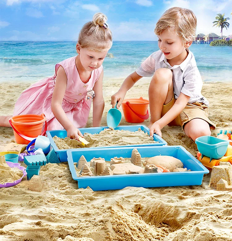 5 & 14 шт./компл. Дети летние пляжные песочные играть игрушки песок воды игрушки Дети Ведёрко для морского побережья лопата грабли комплект
