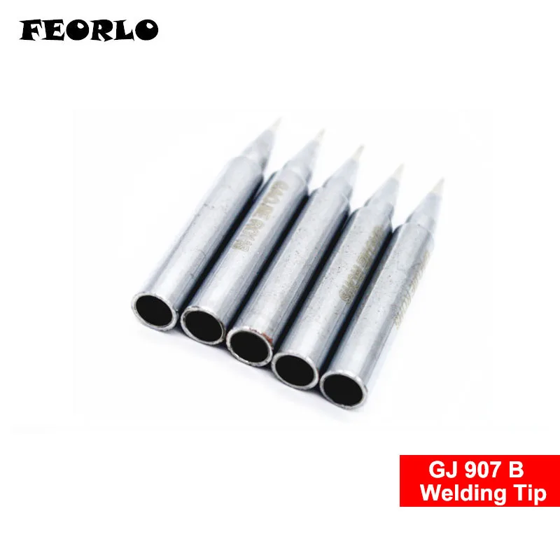 Welding Wires FEORLO GJ-B Lead-free solder tip Universal FOR MT-3927 MT-3917 905E 907 MT-3918 Tips welding stings sugar scoop welding hood