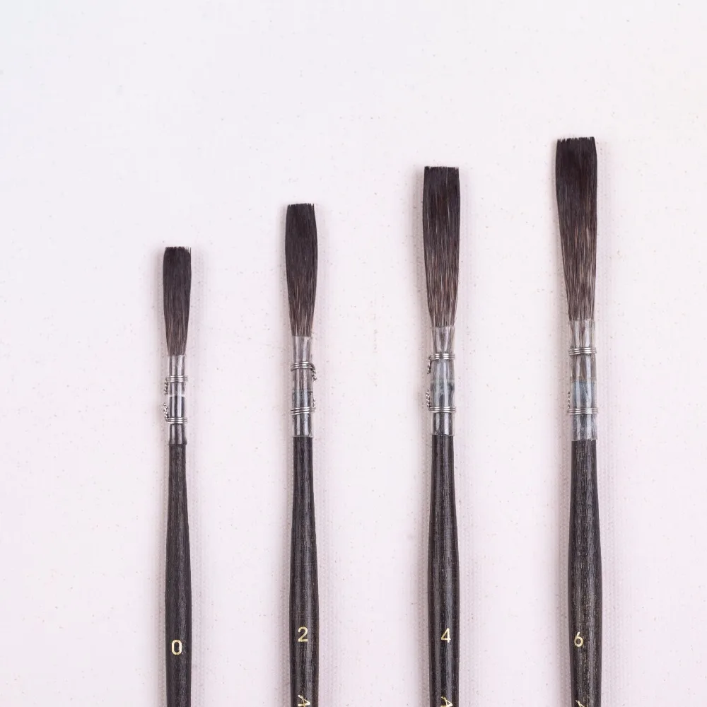 Высокое качество 1 шт. 688F высокое качество акварель краски книги по искусству ing поставки белка волос деревянная ручка кисточки