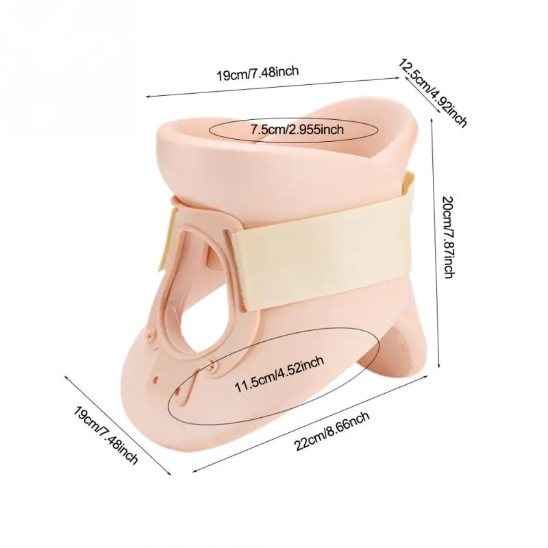Медицинский шейный воротник-распорка поддержка шеи облегчение боли шеи Ортез иммобилайзер подтяжки шеи Массаж для женщин мужчин - Цвет: L