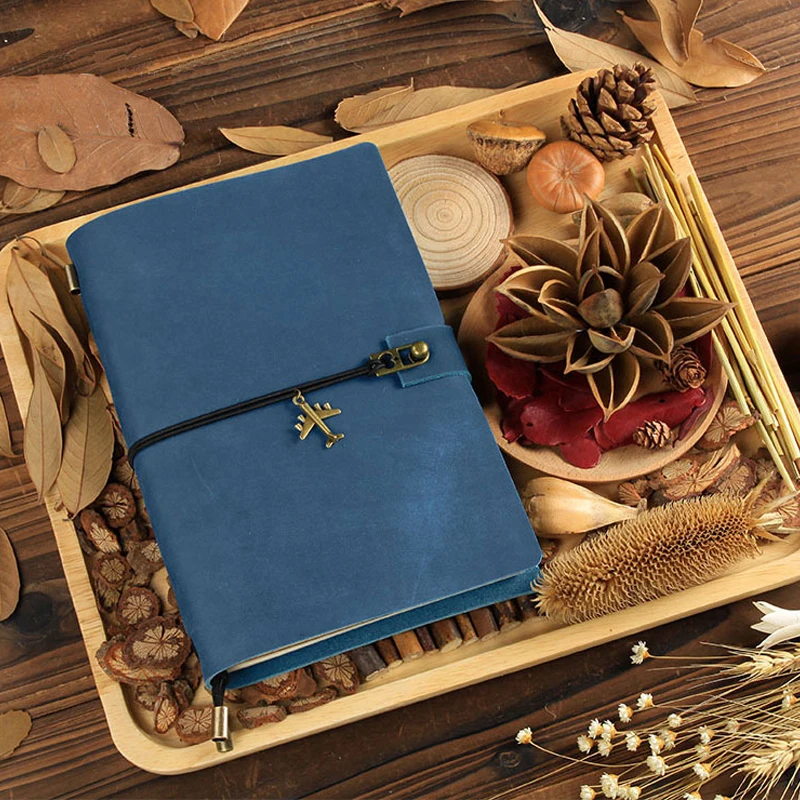 

K&KBOOK Traveller Genuine Leather Notebook Handmade Vintage Notepad Diary Creative Personalized Gift Stationery Diary