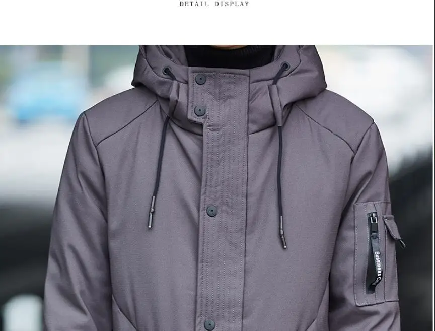 AYUNSUE зимняя куртка Для мужчин утка пуховик мужской длинное пальто корейский Повседневное плюс Размеры Для мужчин пуховики куртка Doudoune Homme