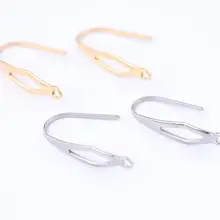 Onwear 20 шт из нержавеющей стали позолоченные крючки для серьг diy уха провода застежки-невидимки для изготовления ювелирных изделий