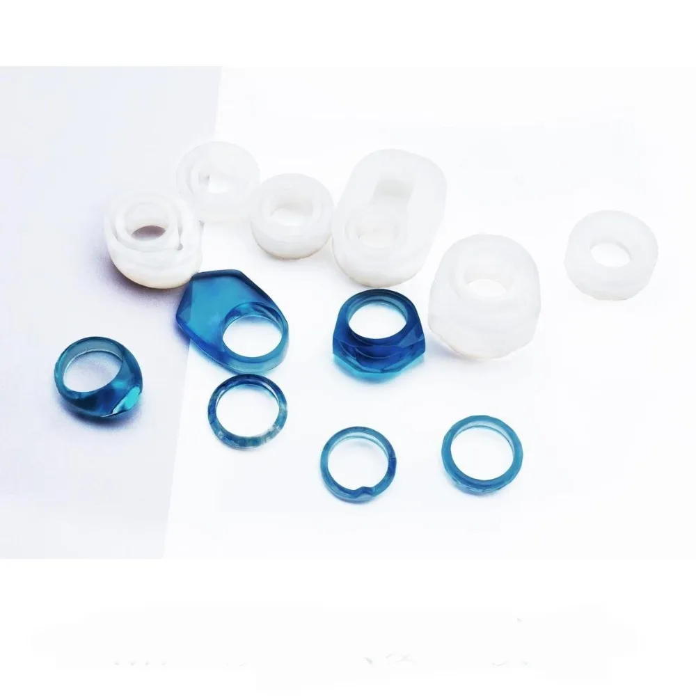 1PC Silicone Ring Mold Casting Mould For Resin Ring Jewelry Making DIY