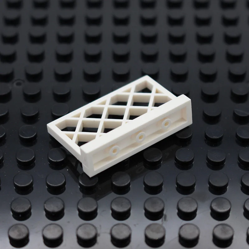 Moc سياج 1X4X2 مدينة الشارع الرؤية السكك الحديدية 3185 DIY تنوير العمالي اللبنات الطوب أجزاء متوافق مع يتجمع الجزيئات