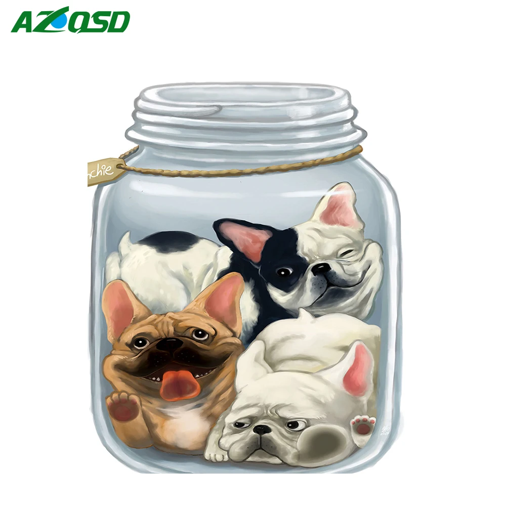 

AZQSD Diamond Painting Dogs Cross Stitch Picture of Rhinestones Needlework Home Decor Cartoon Diamond Embroidery DIY BB10529