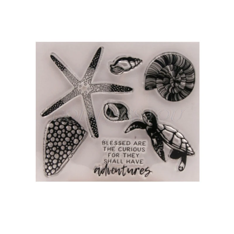 

Starfish DIY Silicone Clear Stamp Cling Seal Scrapbook Embossing Album Decor New