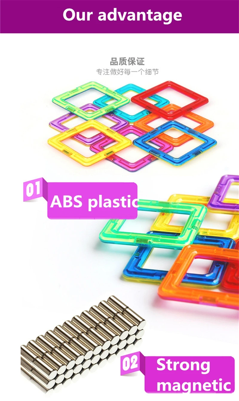 Blocos de Designer Conjunto de Construção Pces Tamanho Padrão Magnético Modelo & Construção Iluminar Tijolos Brinquedos Magnéticos Adesivos Gratuitos 50-56 8 magnético conjunto de construção modelo & construção