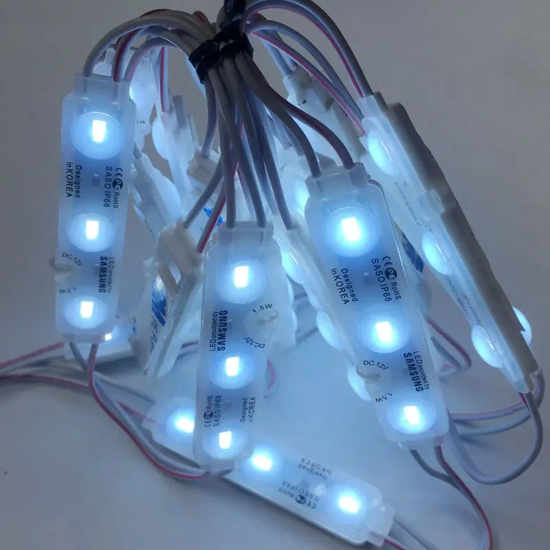 Новое поступление 1,5 Вт Светодиодный модуль знак панель SMD 5730 3 светодиодный впрыска IP68 водонепроницаемая лампа дневного света светодиодный магазин лобового стекла от солнца 1000 шт