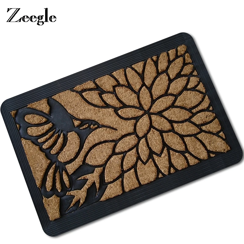 Zeegle 3D Printed Arrive Door Mats For Entrance Door Carpet For Living
