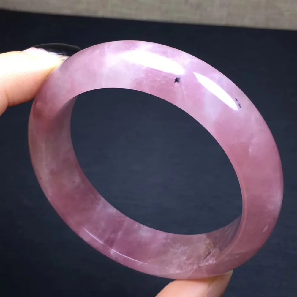 Natural Rose Quartz Bangle  (4)