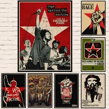 Adesivo de desenho para parede, rage contra o rap-metal de decoração de casa adesivo de parede de pedra de ácido adesivo para casa deeca