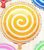 10 шт красочные конфеты фрукты серебряная фольга шары 18 дюймов круглый леденец алюминиевые шары Свадьба День Рождения украшения для детской вечеринки - Цвет: yellow