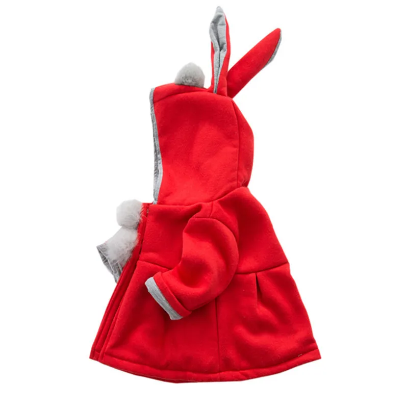 Осенне-зимнее детское утепленное пальто, куртка для девочек, хлопковое детское Хлопковое платье принцессы с капюшоном и цветочным принтом
