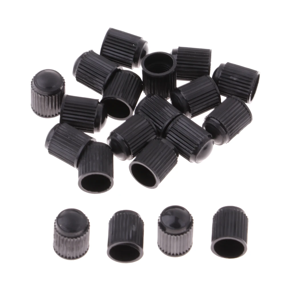 20 Pack Bike Tire Rim Valve Stem Caps Bicycle Cars Motorbike American Valves Cover Fixed Gear Accessory