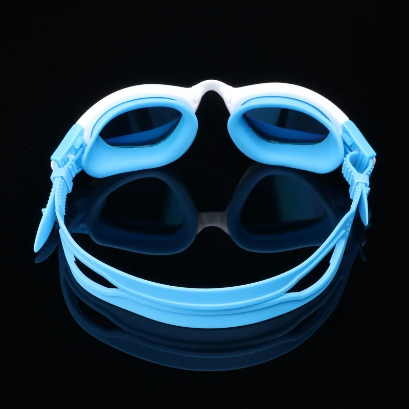 Взрослые уличные противотуманные очки гальванические большая коробка водонепроницаемые УФ очки для плавания силиконовые смешанные цвета регулируемые очки