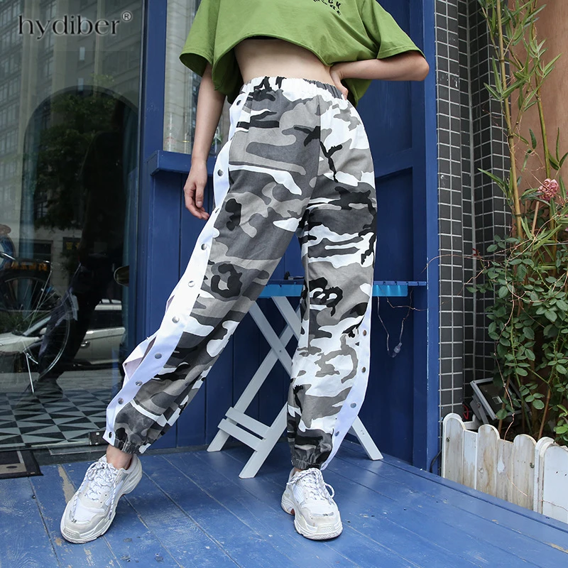 Оранжевые камуфляжные штаны женские спортивные фиолетовые розовые Pantalon Femme