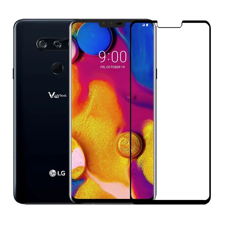 2.5D 9H Премиум Закаленное стекло для LG V40 ThinQ полное покрытие экрана Защитная пленка